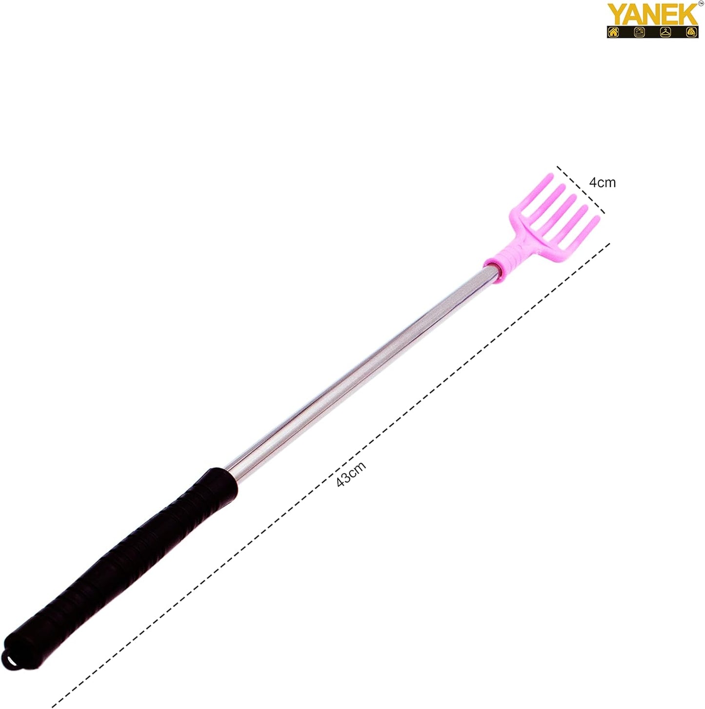 YANEK Back Scratcher | Massage Stick with Soft Rubber Handle | Durable | Eliminates Back Itching for both Human and Pets (Pack of 4)