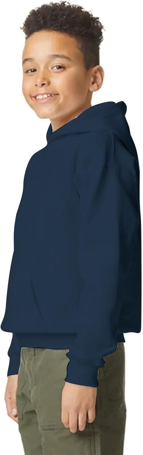 Yanek Plain Fleece Hoodie for Kids 300 GSM Soft & Cozy Warm Hooded for Boys & Girls,Outerwear,Ideal for School & Outdoor