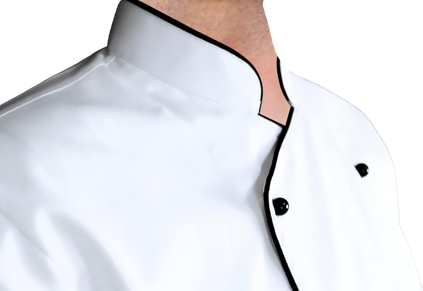 YANEK Men’s Chef Jacket – Breathable Poly-Cotton with Pearl Buttons | Durable & Soil-Resistant Kitchen Uniform | Wholesale Kitchen Uniforms UAE