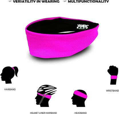 YANEK Headband – Unisex Sweatband with Anti-Odour & Non-Slip Grip | For Workout, Gym & Sports | Pack of 4 | Wholesale Sports Goods UAE