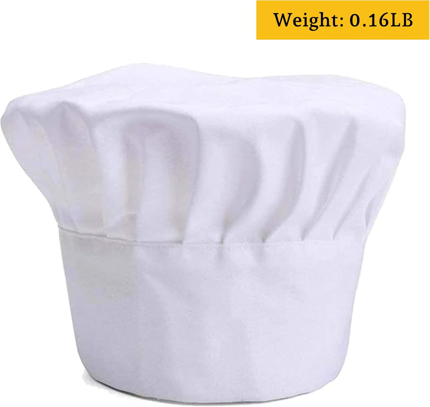 YANEK Unisex Chef Hat Adjustable Elastic | Chef Uniform for Kitchen, Restaurant, Café, Bakery, Hotels Chef Cap Uniform Breathable Hat