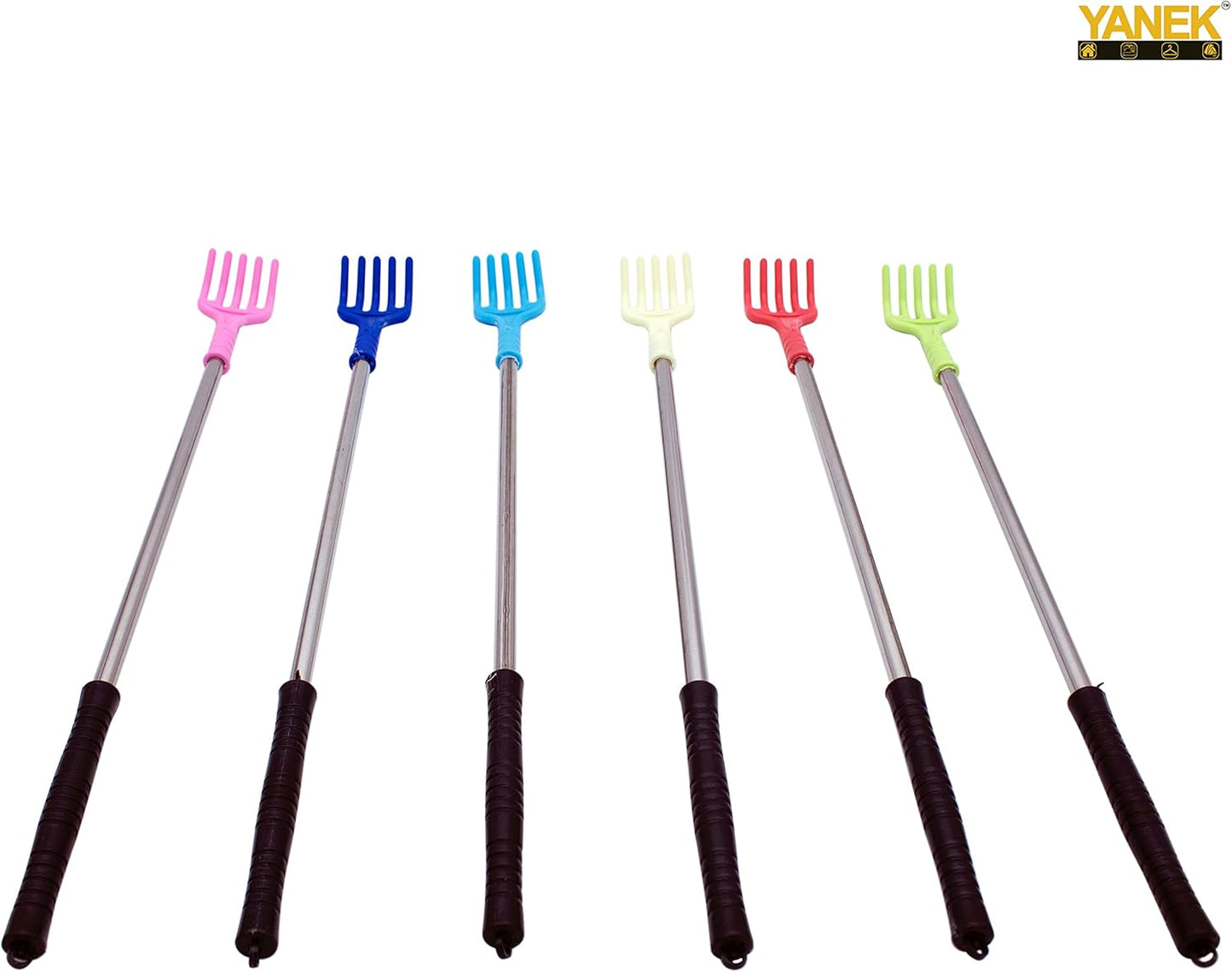 YANEK Back Scratcher | Massage Stick with Soft Rubber Handle | Durable | Eliminates Back Itching for both Human and Pets (Pack of 4)