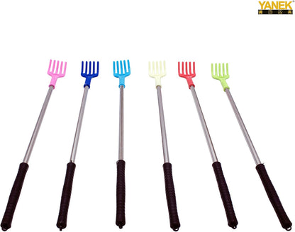 YANEK Back Scratcher | Massage Stick with Soft Rubber Handle | Durable | Eliminates Back Itching for both Human and Pets (Pack of 4)