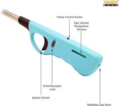 YANEK Gas Lighter – Refillable Butane Lighter (Pack of 4) | For Kitchen, BBQ & Camping | Wholesale BBQ Grills & Fuel UAE.