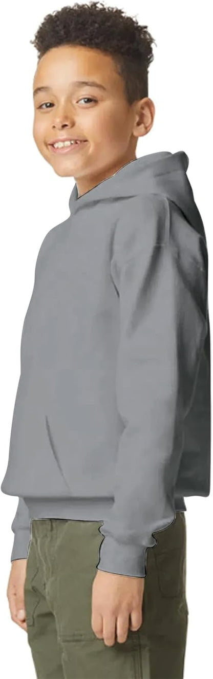 Yanek Plain Fleece Hoodie for Kids 300 GSM Soft & Cozy Warm Hooded for Boys & Girls,Outerwear,Ideal for School & Outdoor