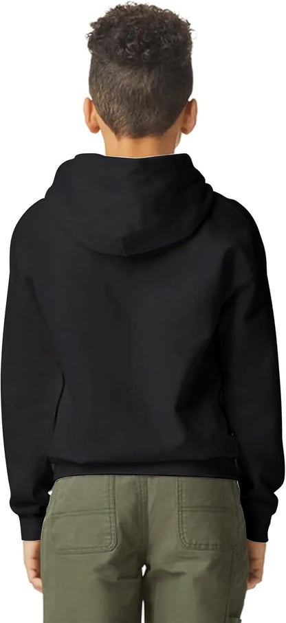 Yanek Plain Fleece Hoodie for Kids 300 GSM Soft & Cozy Warm Hooded for Boys & Girls,Outerwear,Ideal for School & Outdoor