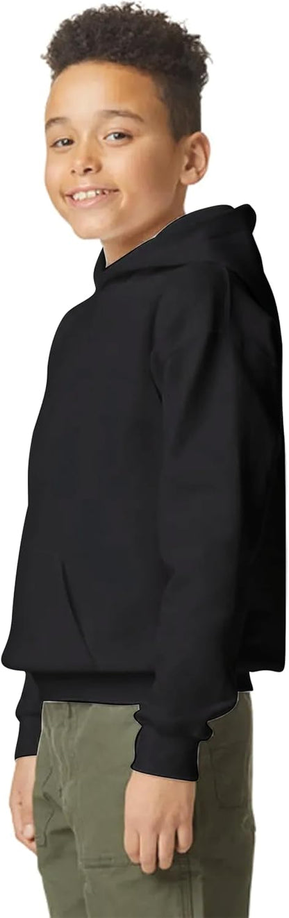 Yanek Plain Fleece Hoodie for Kids 300 GSM Soft & Cozy Warm Hooded for Boys & Girls,Outerwear,Ideal for School & Outdoor