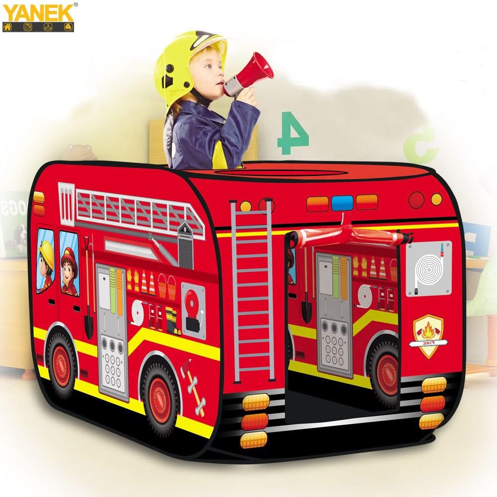 YANEK Kids Play Tent – School Bus | Foldable Indoor & Outdoor Tent with Carry Bag | Wholesale Camping Gear UAE.