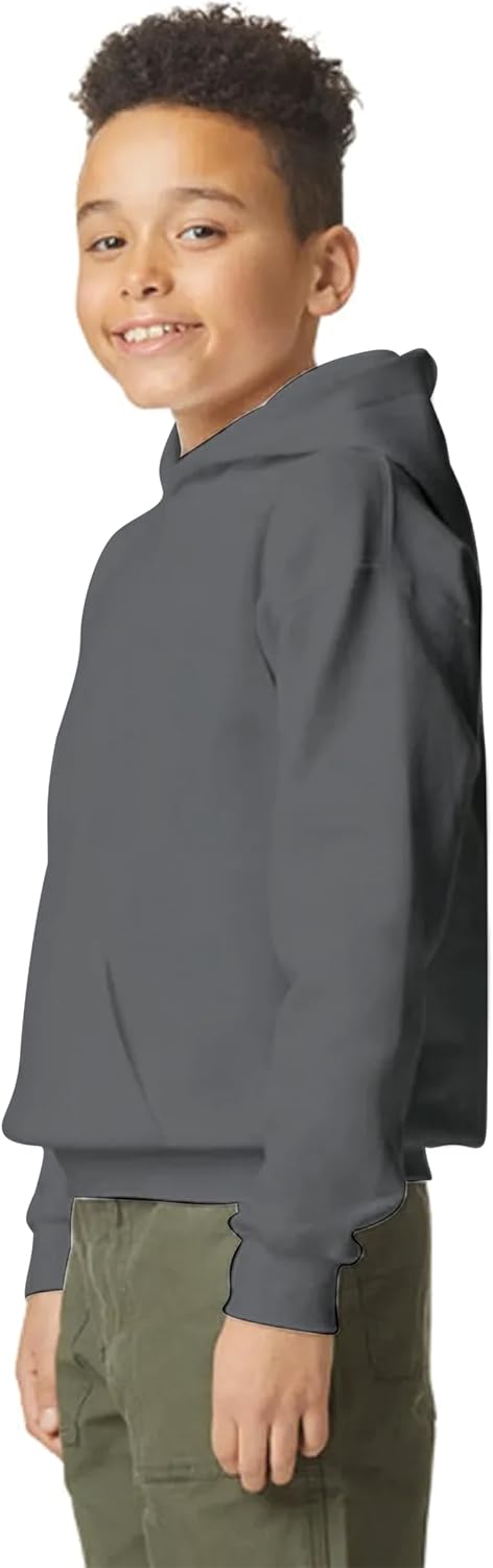 Yanek Plain Fleece Hoodie for Kids 300 GSM Soft & Cozy Warm Hooded for Boys & Girls,Outerwear,Ideal for School & Outdoor