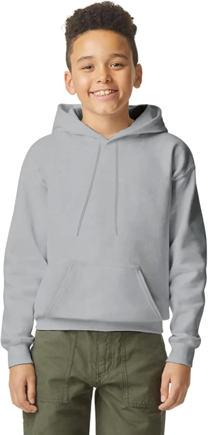 Yanek Plain Fleece Hoodie for Kids 300 GSM Soft & Cozy Warm Hooded for Boys & Girls,Outerwear,Ideal for School & Outdoor
