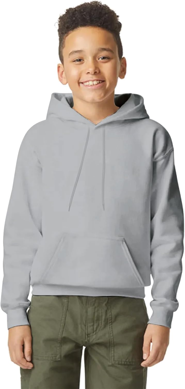 Yanek Plain Fleece Hoodie for Kids 300 GSM Soft & Cozy Warm Hooded for Boys & Girls,Outerwear,Ideal for School & Outdoor