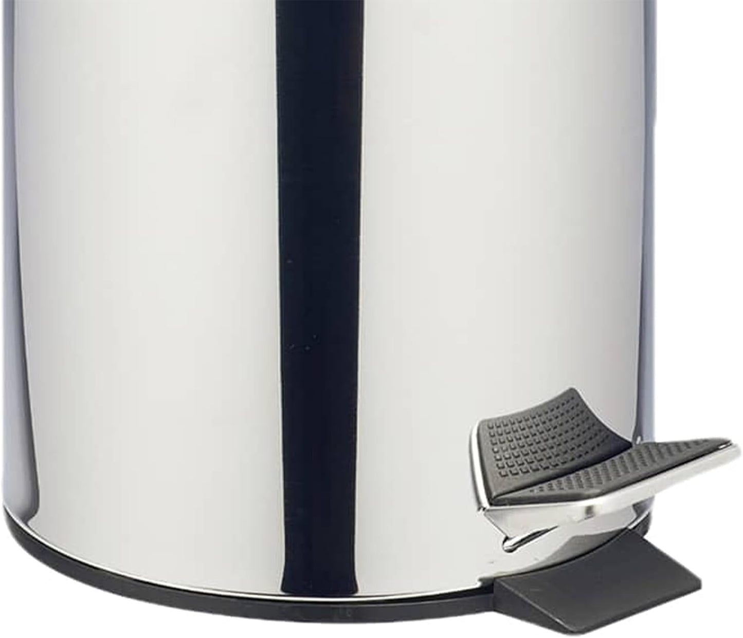 Yanek Stainless Steel Pedal Bin 5L - Compact Trash Can with Foot Pedal for Bathroom, Kitchen, Office, and Home Use - Durable, perfect for small trash items