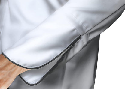 YANEK Men’s Chef Jacket – Breathable Poly-Cotton with Pearl Buttons | Durable & Soil-Resistant Kitchen Uniform | Wholesale Kitchen Uniforms UAE.