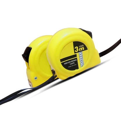 Yanek Steel Tape Measure with Auto Lock - Short Measuring Tape for Precision Measurements, Easy Read Markings, Compact Design & Easy Storage - Ideal for DIY, Construction, & Home Use (3M/10FT)