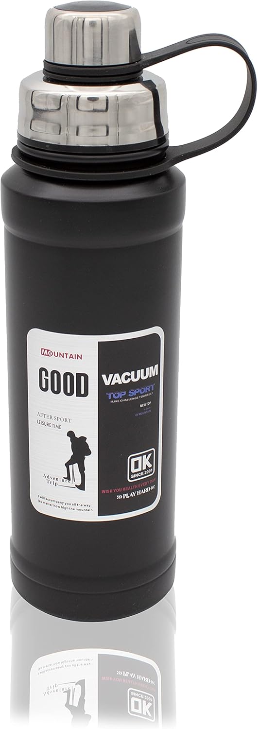 YANEK Sports Water Bottle 1L – Stainless Steel Vacuum Insulated | Leakproof & Eco-Friendly | For Gym, Outdoor, Hiking & Sports | Wholesale Sports Goods UAE.