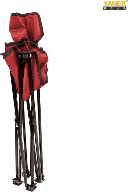 YANEK Foldable Camping Chair – Portable, Ultra-Light with Carry Bag (Red) | BBQ, Beach & Outdoor | Wholesale Camping Gear UAE.
