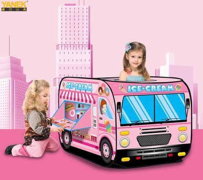 YANEK Kids Play Tent – School Bus | Foldable Indoor & Outdoor Tent with Carry Bag | Wholesale Camping Gear UAE.