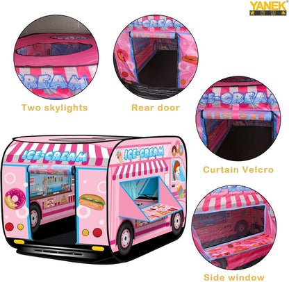 YANEK Kids Play Tent – School Bus | Foldable Indoor & Outdoor Tent with Carry Bag | Wholesale Camping Gear UAE.