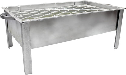 YANEK BBQ Grill – Galva Silver Portable Stainless Steel Grill | For Camping, Picnic, BBQ & Outdoor Cooking | Wholesale BBQ Grills UAE.