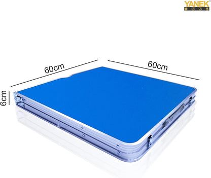 YANEK Folding Camping Table with 4 Foldable Chairs – Portable Wooden Top & Steel Frame Set | BBQ, Camping & Outdoor | Wholesale Outdoor Equipment UAE.