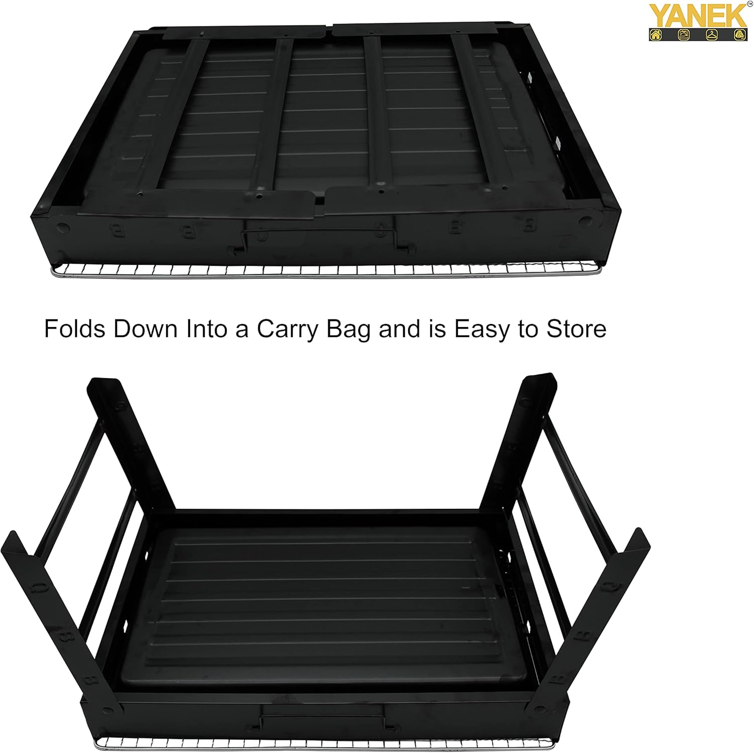 YANEK Portable BBQ Grill with Foldable Stand – Heavy-Duty Stainless Steel | Compact Outdoor Grill for Camping, Hiking, Tailgating & BBQ | Wholesale BBQ Grills UAE.