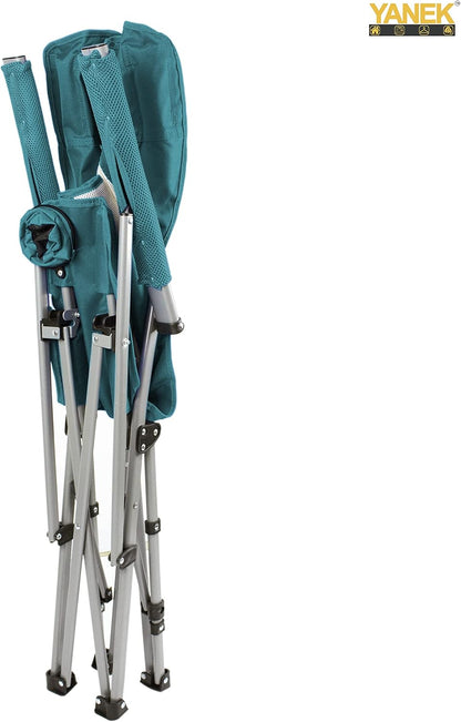 YANEK Foldable Heavy-Duty Camping Chair with Cup Holder – Portable Outdoor Chair with Carry Bag (Burgundy) | BBQ, Fishing & Beach | Wholesale Outdoor Equipment UAE.