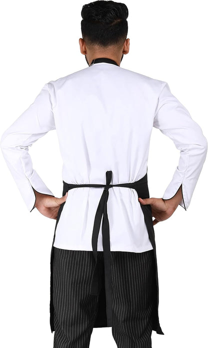 YANEK Kitchen Apron | Unisex Chef Kitchen Adjustable Bib Apron with Pockets | For Home, Restaurant, Cafe