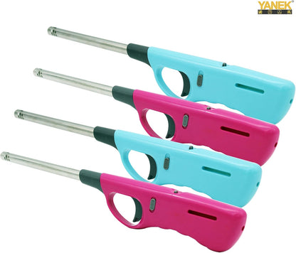 YANEK Gas Lighter – Refillable Butane Lighter (Pack of 4) | For Kitchen, BBQ & Camping | Wholesale BBQ Grills & Fuel UAE.