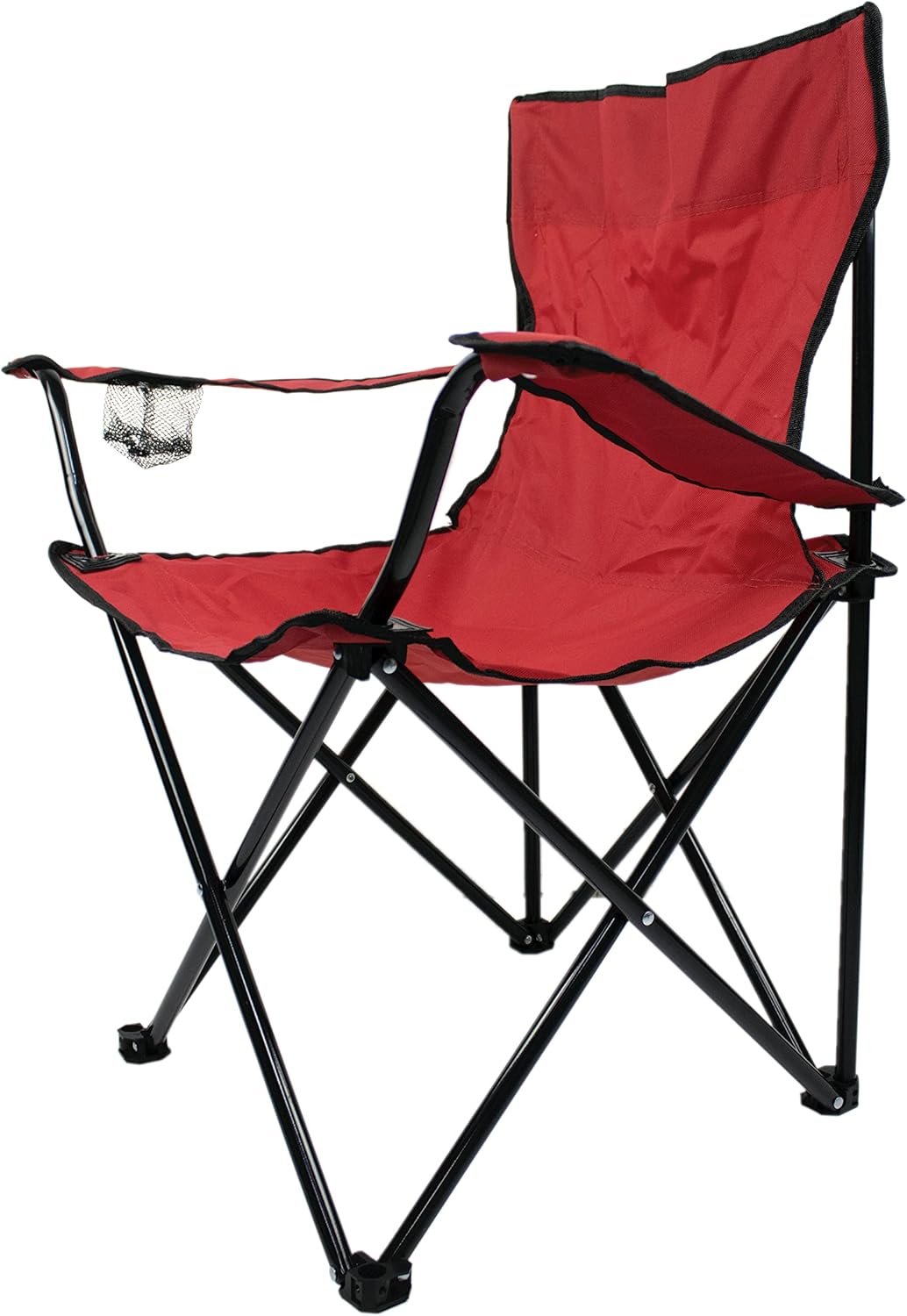 YANEK Folding Camping Chair with Cup Holder – Portable Outdoor Beach Chair with Carry Bag (Green) | BBQ, Camping & Picnic | Wholesale Camping Gear UAE.
