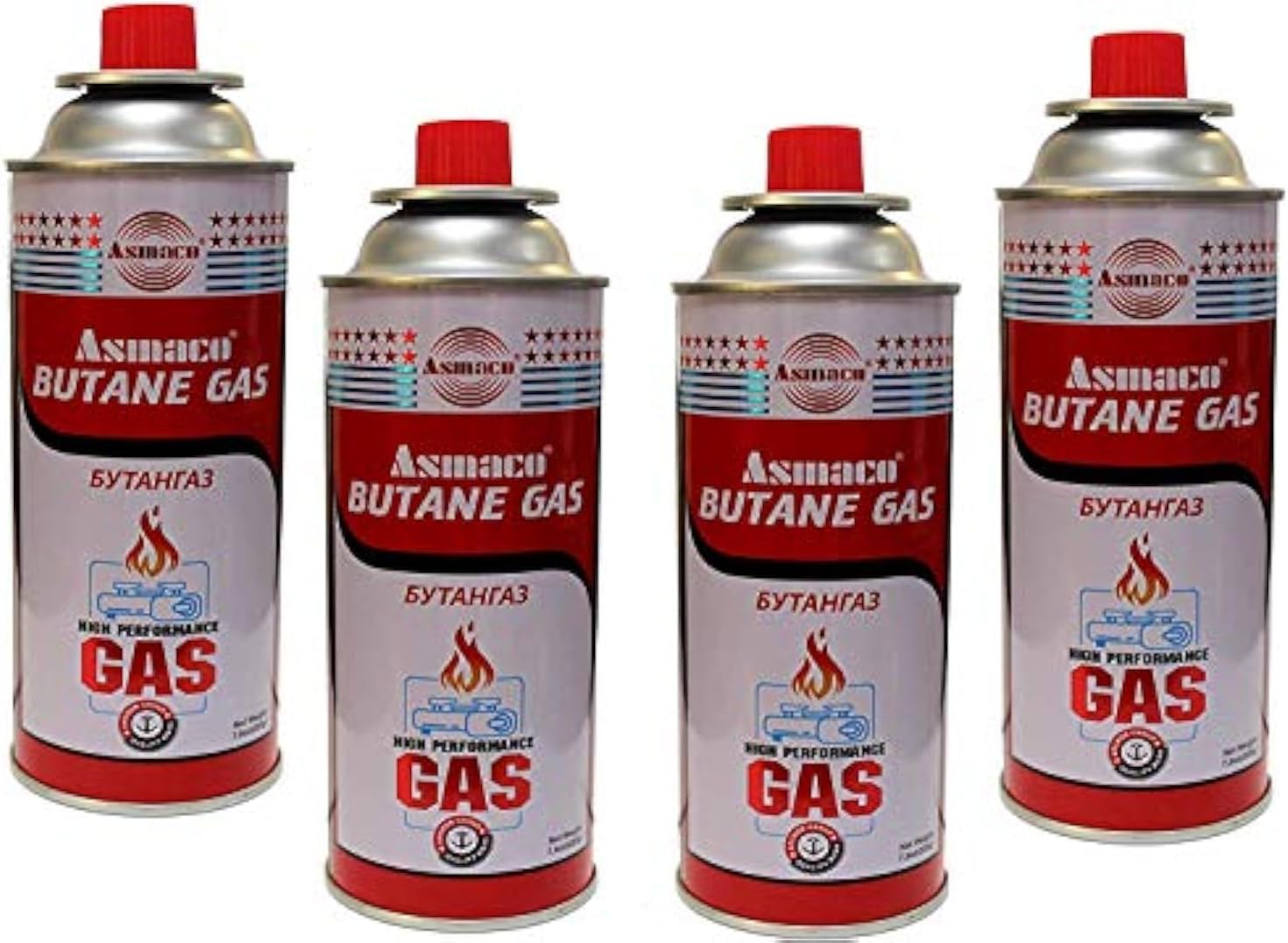 Butane Gas Cartridge – Pack of 4 | Portable Fuel for Camping Stoves, BBQ & Outdoor Cooking | Wholesale BBQ Grills & Fuel UAE