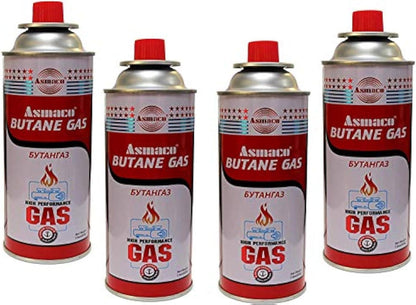 Butane Gas Cartridge – Pack of 4 | Portable Fuel for Camping Stoves, BBQ & Outdoor Cooking | Wholesale BBQ Grills & Fuel UAE.