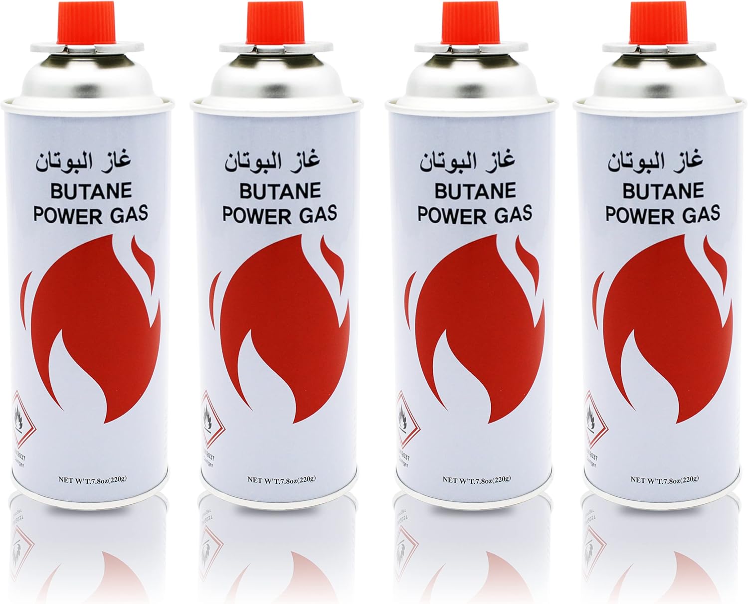 YANEK Portable Stove Gas – Butane & Propane Fuel Canister (220g) | For Camping Stoves & BBQ | Wholesale BBQ Grills & Fuel UAE