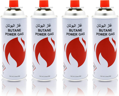 YANEK Portable Stove Gas – Butane & Propane Fuel Canister (220g) | For Camping Stoves & BBQ | Wholesale BBQ Grills & Fuel UAE.