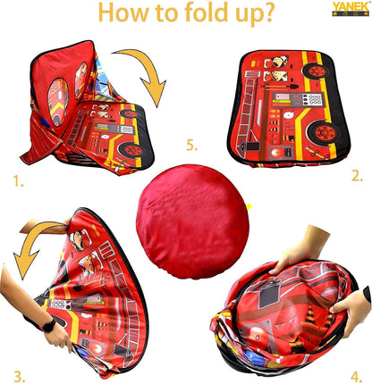 YANEK Kids Play Tent – School Bus | Foldable Indoor & Outdoor Tent with Carry Bag | Wholesale Camping Gear UAE.