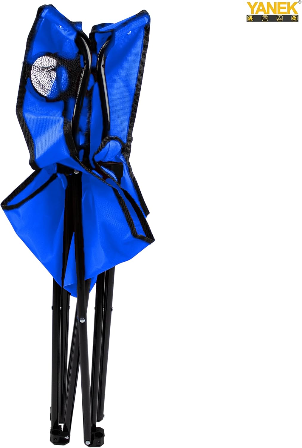 YANEK Folding Camping Chair with Cup Holder – Portable Outdoor Beach Chair with Carry Bag (Green) | BBQ, Camping & Picnic | Wholesale Camping Gear UAE.