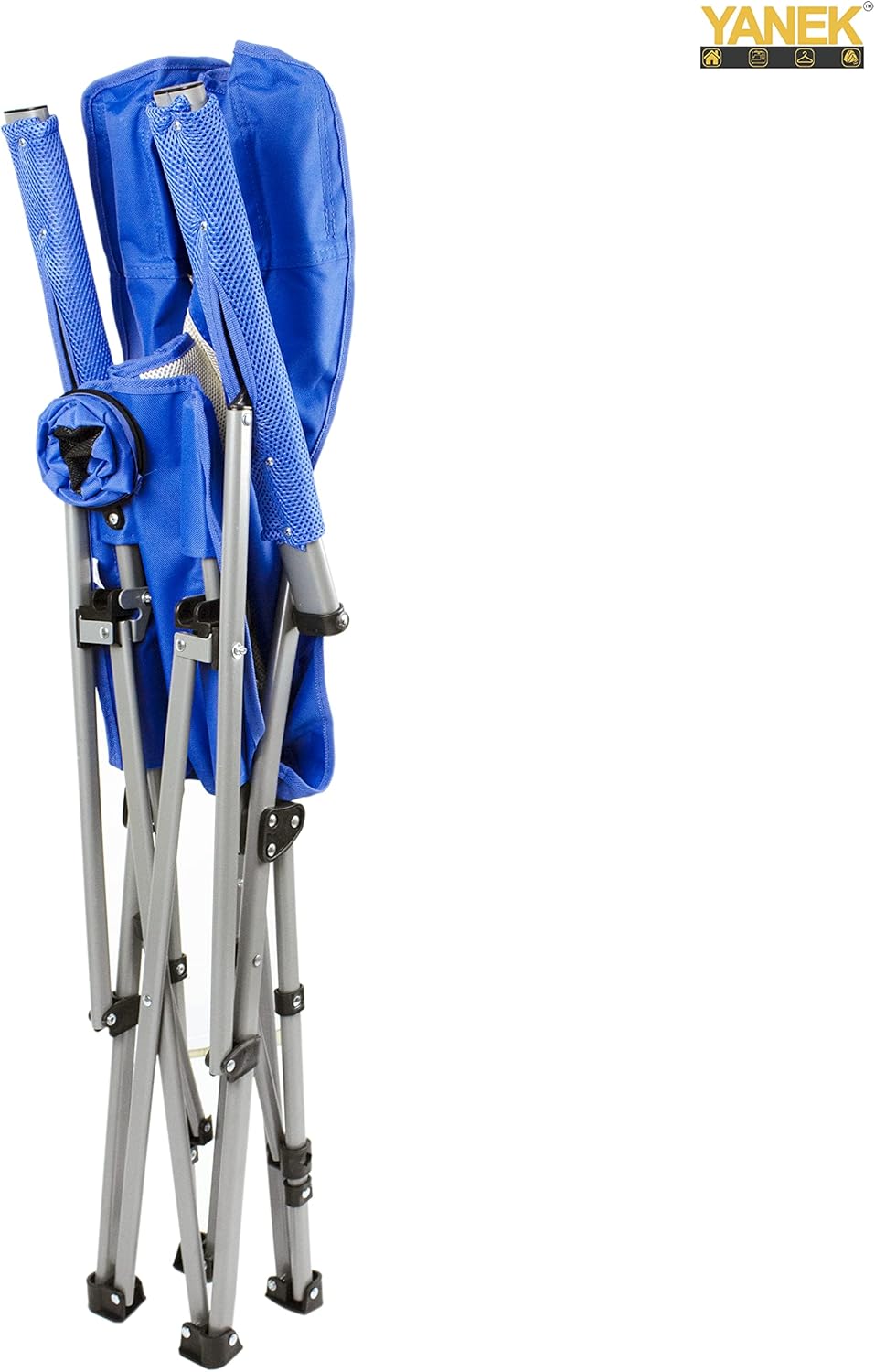 YANEK Foldable Heavy-Duty Camping Chair with Cup Holder – Portable Outdoor Chair with Carry Bag (Burgundy) | BBQ, Fishing & Beach | Wholesale Outdoor Equipment UAE.