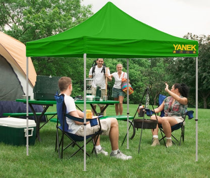 YANEK 3x3 Meter Gazebo Tent – Durable 600D Waterproof Cloth Outdoor Shelter, Foldable Pop-Up Canopy, Perfect for Parties, Events, Camping, and BBQs – Heavy-Duty Backyard Tent (Red)