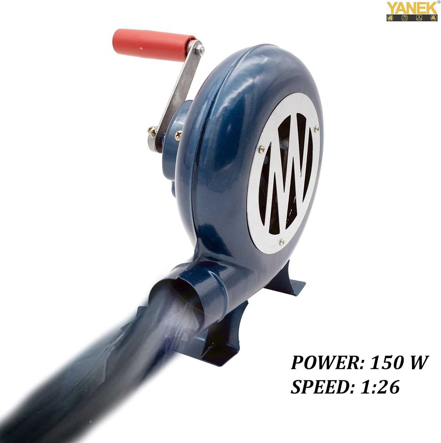 YANEK BBQ Fan – Metal Air Blower Manual Fire Starter | Best BBQ Tool for Kitchen, Camping, Hotels & Outdoor Cooking | Wholesale BBQ Grills UAE.