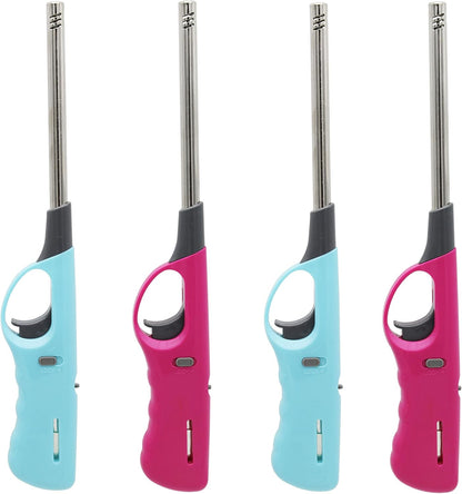 YANEK Gas Lighter – Refillable Butane Lighter (Pack of 4) | For Kitchen, BBQ & Camping | Wholesale BBQ Grills & Fuel UAE.