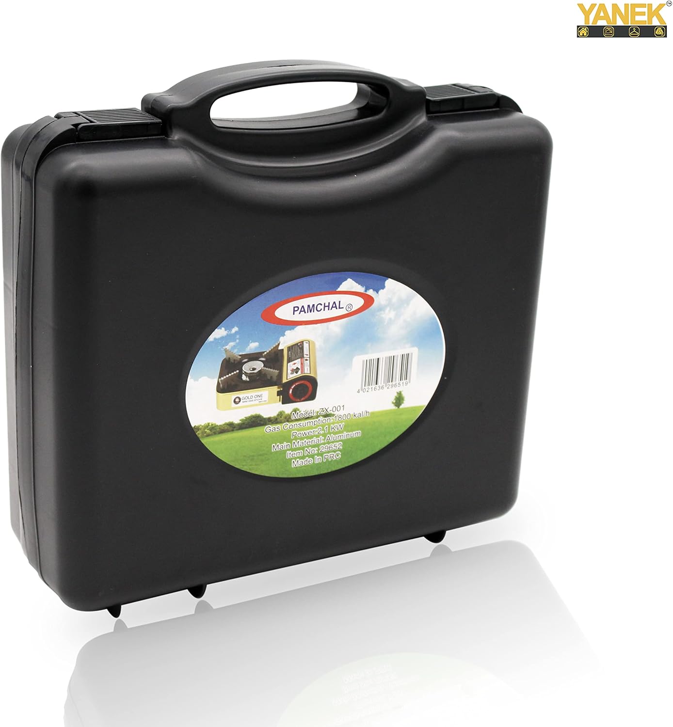 YANEK Mini Portable Gas Stove – Compact Butane Stove with Carry Case | Camping, BBQ & Emergency Gear | Wholesale BBQ Grills & Fuel UAE.