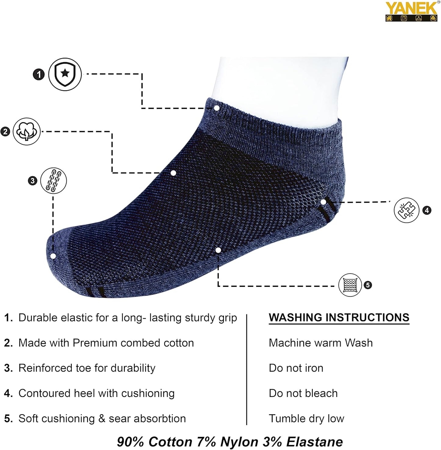 Basic Low Cut Socks – Unisex Cotton Blend Ankle Socks for Sports, Athletics & Everyday Use | Breathable & Anti-Slip | Wholesale Socks UAE.
