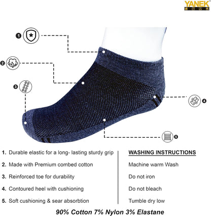 Basic Low Cut Socks – Unisex Cotton Blend Ankle Socks for Sports, Athletics & Everyday Use | Breathable & Anti-Slip | Wholesale Socks UAE.