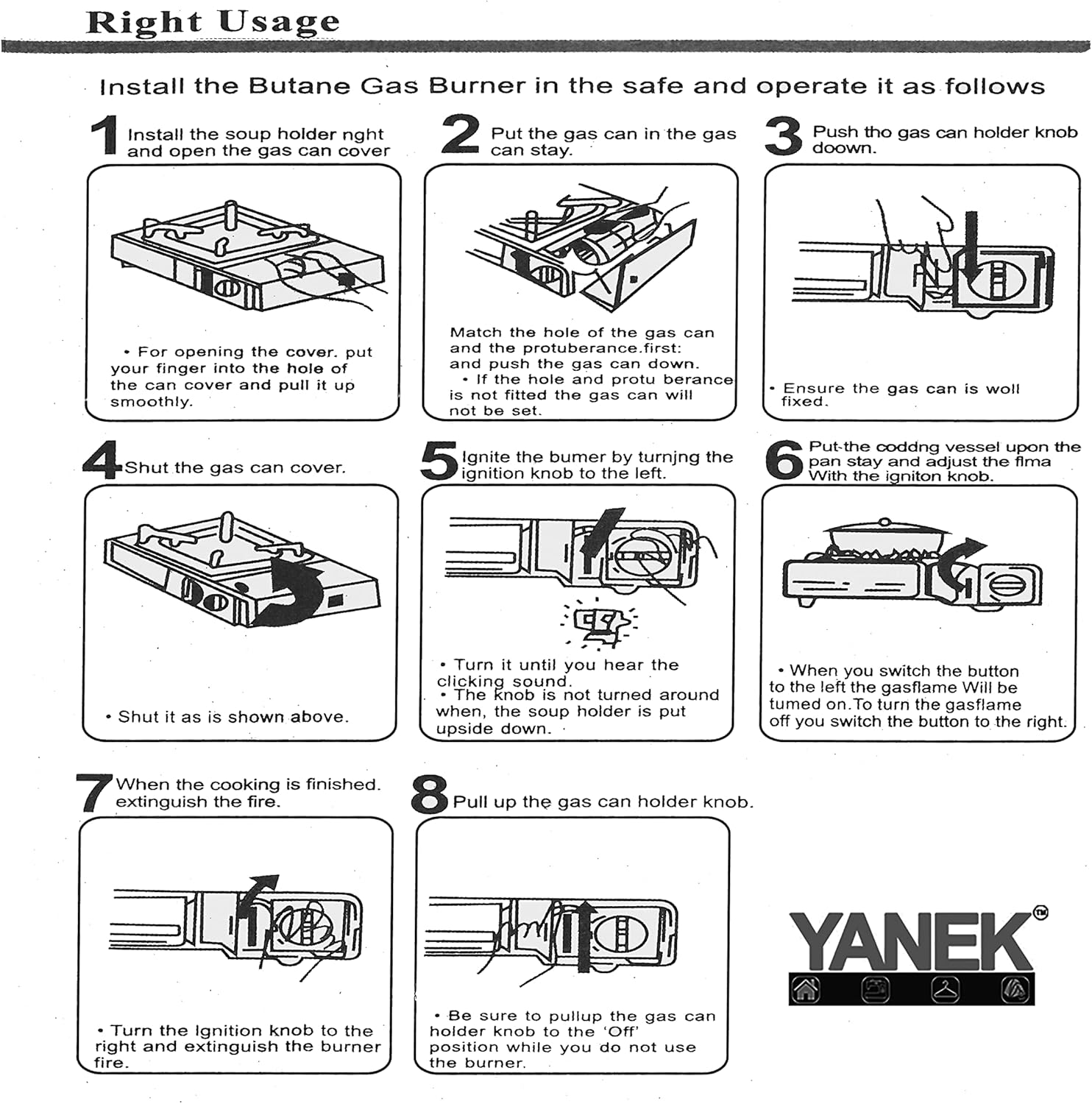YANEK Mini Portable Gas Stove – Compact Butane Stove with Carry Case | Camping, BBQ & Emergency Gear | Wholesale BBQ Grills & Fuel UAE.