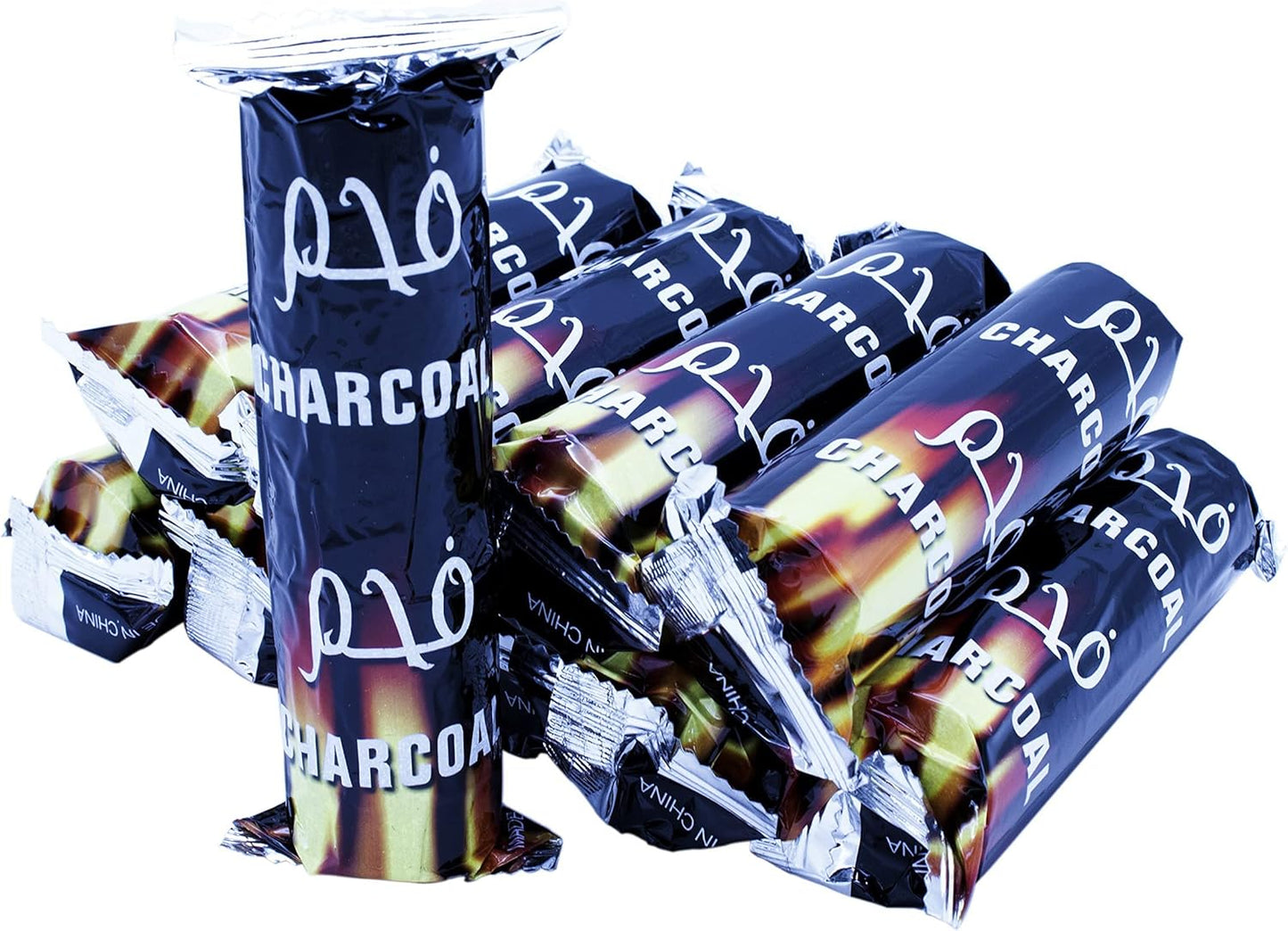 YANEK Magic Coal – 100 Pcs Charcoal Tablets (33mm) | For Shisha, Bakhour, BBQ & Outdoor Use | Wholesale BBQ Grills & Fuel UAE.