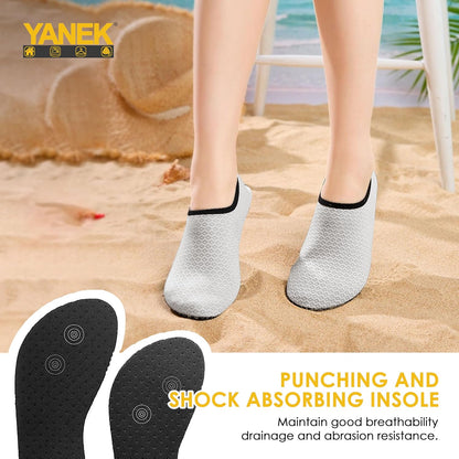 Yanek Comfortable and Durable Outdoor Beach Shoes for Men & Women's Waterproof, Quick-Drying, Non-Slip, Lightweight Sandals for Beach, Pool, Hiking, and Summer Adventures Yoga Pool Exercise