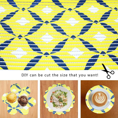 YANEK Multipurpose Mat | For Drawer, Shelf, Fridge, Floor | Best for indoor and Outdoor activities (Yellow, 180cm)