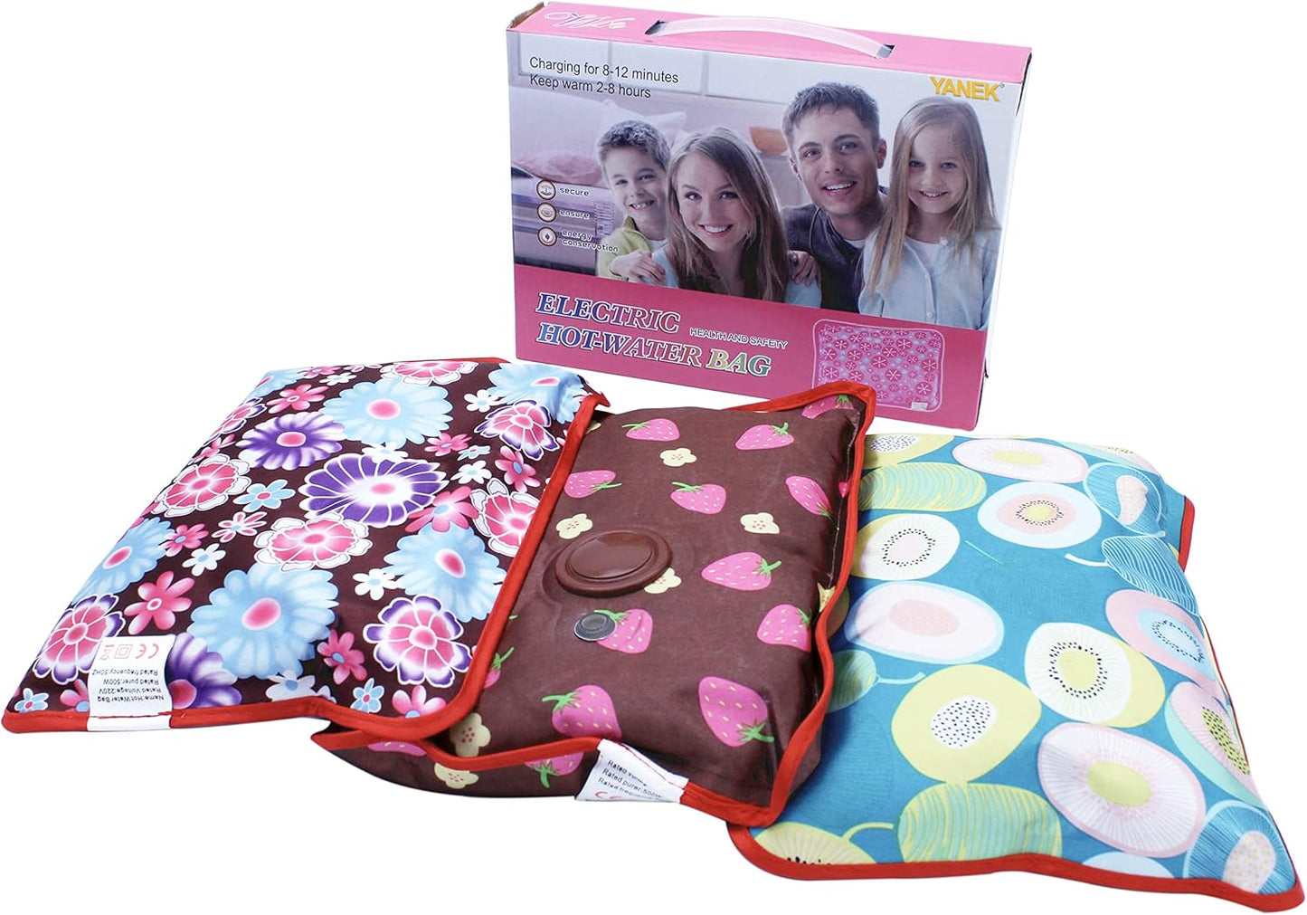 YANEK Electric Hot Water Bag | Rechargeable | Heating Pillow | For Neck Massage, Muscle Pain etc.