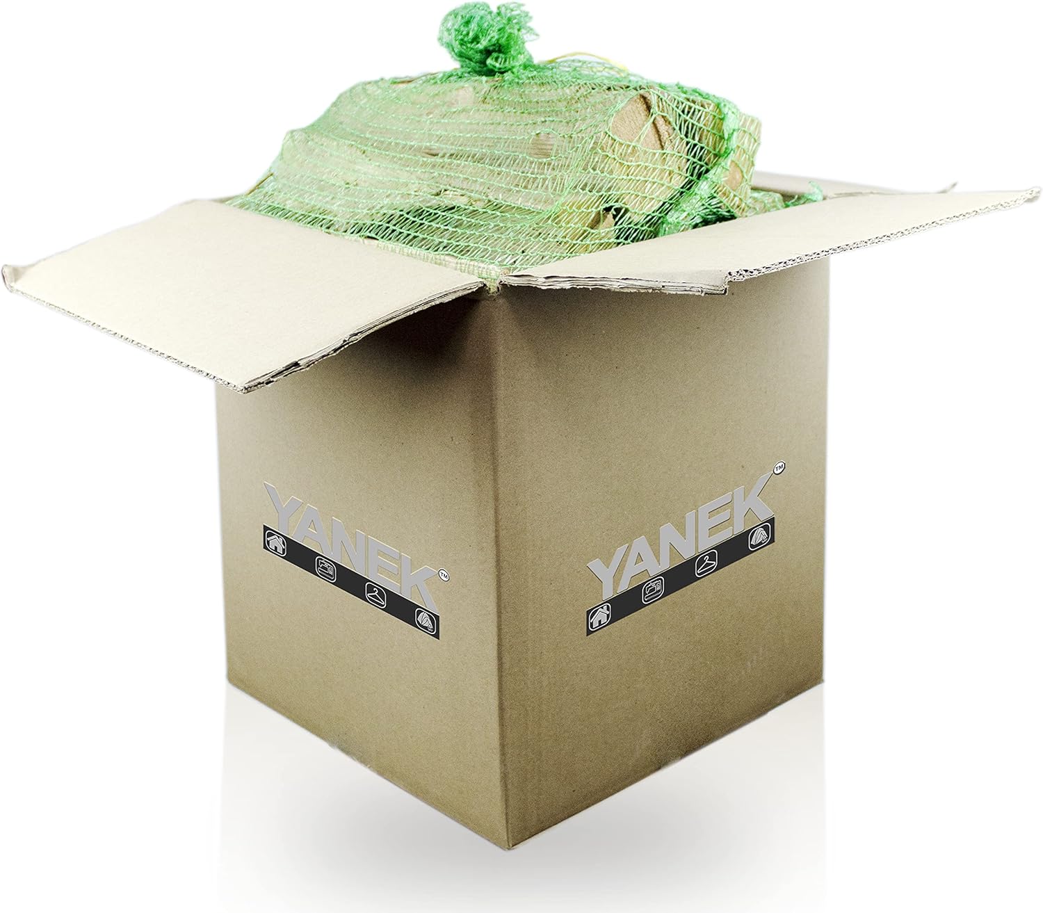 YANEK Firewood – 8KG European Dried Birch Wood Logs | For BBQ, Camping, Fire Pits & Outdoor Cooking | Wholesale BBQ Grills & Fuel UAE.