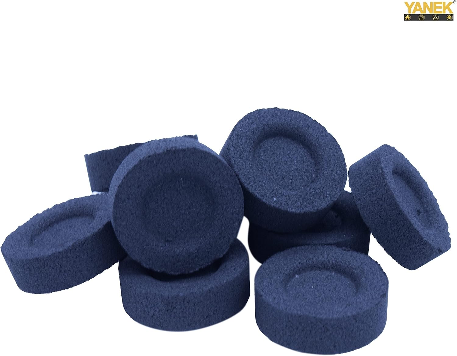 YANEK Magic Coal – 100 Pcs Charcoal Tablets (33mm) | For Shisha, Bakhour, BBQ & Outdoor Use | Wholesale BBQ Grills & Fuel UAE.