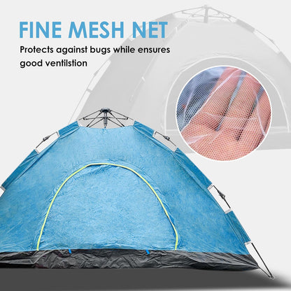 Yanek Waterproof Camping Dome Tent – 2-Person Outdoor Tent with Carry Bag, 1 Door & 1 Window, Compact 2 * 1.5 * 1.1m Lightweight & Portable, Perfect for Family Camping, Hiking & Travel Adventures